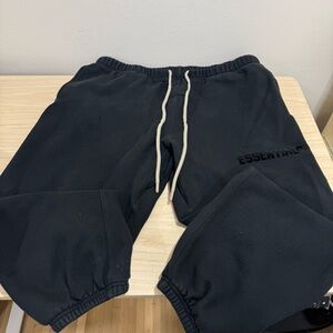 Fear of God Essentials Jet Black Sweatpants Men XXL